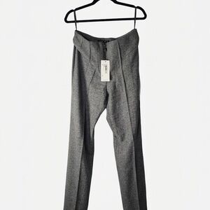 NWT Karen Millen Grey Marl Tailored Wide Leg Trousers size US 8